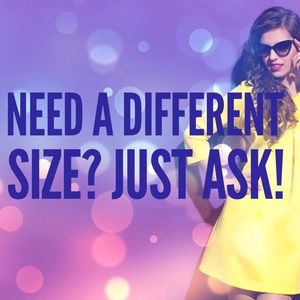 Ask us to stock your size!